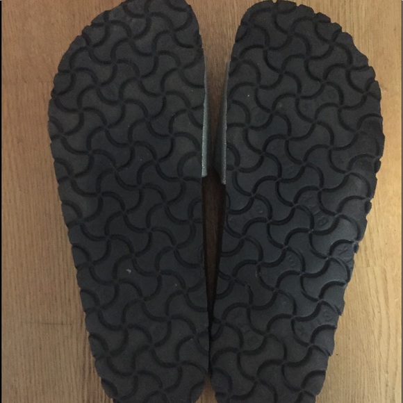 Birkenstock Shoes Birkenstock Madrid Silver Glitter Slide Sandals